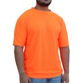 Glowshield Hi-Viz Orange, T-Shirt, 100% Wicking Cooling Polyster, Size: 3XL HW100FO (3XL)
